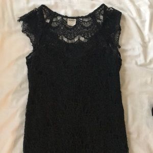 Intimately free free people black lace slip dress